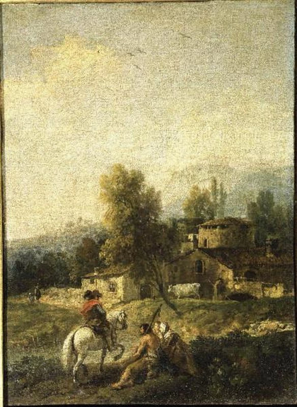 Paesaggio campestre con figure - Accademia Carrara Bergamo